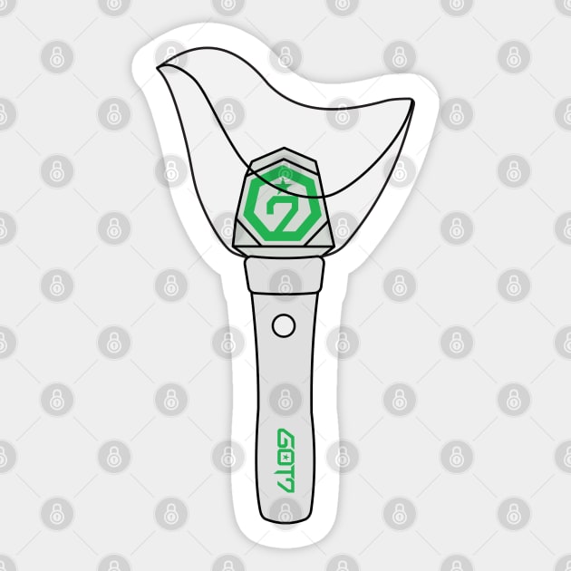 Got7 lightstick Sticker by Qaws